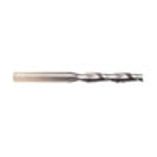 3/8" Cut Dia x 3" Flute Length x 6" OAL Solid Carbide End Mills, Extra Long Length, Single End Square, 4 Flute, Uncoated (Qty. 1)