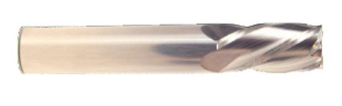5/16" Cut Dia x 13/16" Flute Length x 2-1/2" OAL Solid Carbide End Mills, Left Hand, Single End Square, 4 Flute, Uncoated (Qty. 1)