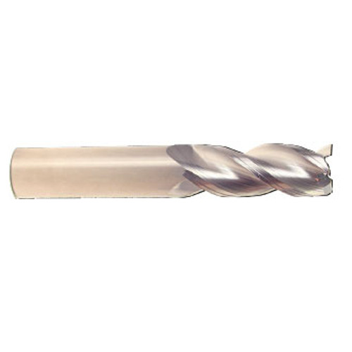 1" Flute Dia x 1" Shank Dia x 1-1/4" Cut Length x 4" OAL Solid Carbide End Mills, Spoon Cutter, 35 Degree Helix, Single End Square, 3 Flute, Uncoated (Qty. 1)
