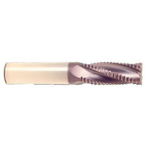 3/4" Cut Dia x 1-1/2" Flute Length x 4" OAL Length Solid Carbide Roughing "Hog" End Mills, Single End Square, 4 Flute, AlTiN - Hard Coat (Qty. 1) 3/4" Cut Dia x 1-1/2" Flute Length x 4" OAL Length Solid Carbide Roughing "Hog" End Mills, Single End Square, 4 Flute, AlTiN - Hard Coat (Qty. 1)