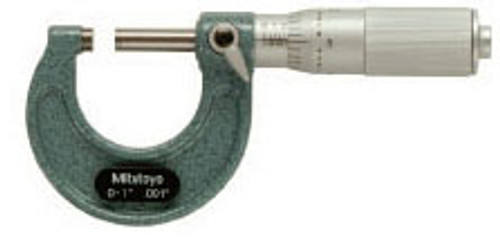 Mitutoyo 1-2" 103 Series - Enamel Frame Ratchet Stop Outside Micrometer (Qty. 1)