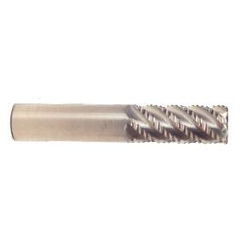 1/2" Flute Dia x 1/2" Shank Dia x 1-1/4" Length of Cut x 3" OAL Solid Carbide Roughing "Hog" End Mills, 45 Degree Helix -Fine Knuckle Rougher for Titanium, Single End Square, 5 Flute, AlTiN - Hard Coat (Qty. 1) 1/2" Flute Dia x 1/2" Shank Dia x 1-1/4" Length of Cut x 3" OAL Solid Carbide Roughing "Hog" End Mills, 45 Degree Helix -Fine Knuckle Rougher for Titanium, Single End Square, 5 Flute, AlTiN - Hard Coat (Qty. 1)