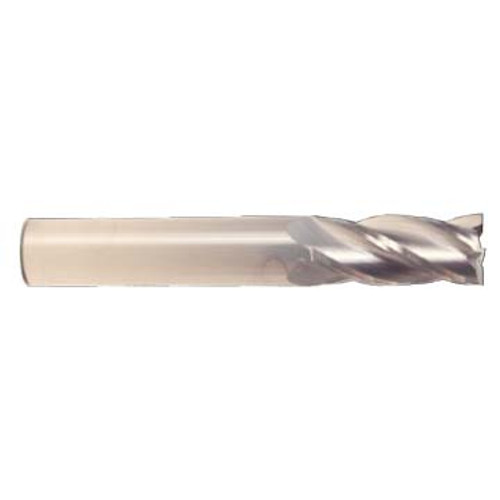 6 mm Dia x 19 mm Flute Length x 63 mm OAL Solid Carbide End Mills, Single End Square, 4 Flute, Uncoated (Qty. 1)