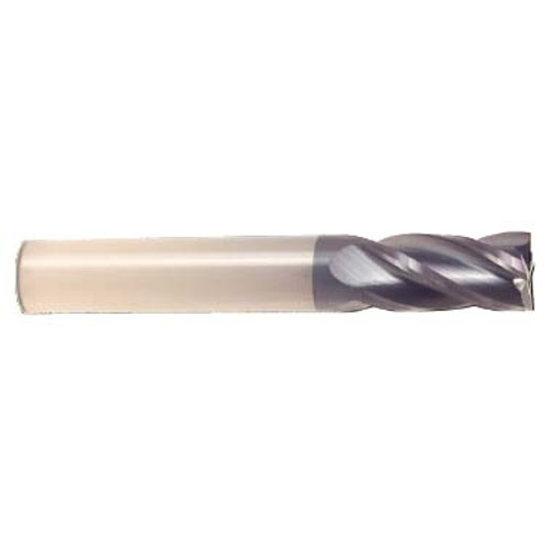 7 mm Dia x 19 mm Flute Length x 63 mm OAL Solid Carbide End Mills, Single End Square, 2 Flute, AlTiN - Hard Coat (Qty. 1)