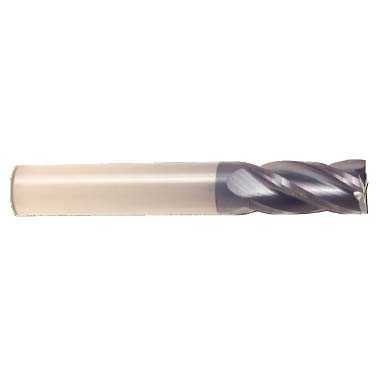 18 mm Dia x 36 mm Flute Length x 100 mm OAL Solid Carbide End Mills, Single End Square, 3 Flute, AlTiN - Hard Coat (Qty. 1)