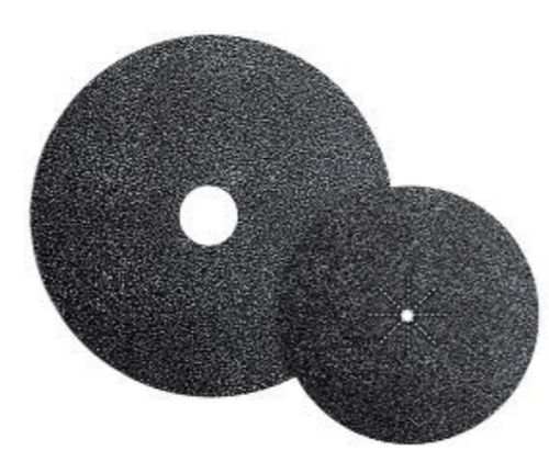 Silicon Carbide Waterproof Discs - Non-Adhesive Floor Sanding Edger Discs 5" x 1/4" Slitted Hole, 50F, Mercer Abrasives 405050 (50/Pkg.)