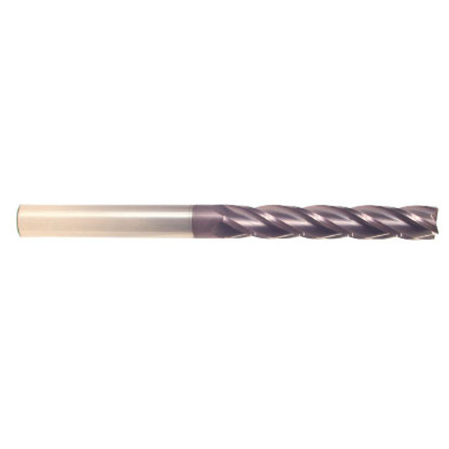8 mm Dia x 50 mm Flute Length x 150 mm OAL Solid Carbide End Mills, Long Length, Single End Square, 2 Flute, AlTiN - Hard Coat (Qty. 1)