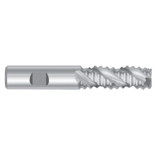 1/2" Dia x 1/2" Cut Length x 2-1/2" OAL M-42 Cobalt Finishing & Roughing End Mills, 3 Flute Aluminum Coarse Knuckle, Center Cut, TiCN Coated (Qty. 1)