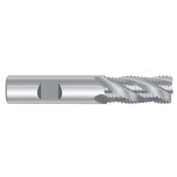 1-1/4" Cut Dia x 1-1/4" Shank Diameter x 3" Cut Length x 5-1/2" OAL M-42 Cobalt End Mills, 6 Flute Fine Pitch Knuckle, Non-Center Cut, TiAlN Coated (Qty. 1)