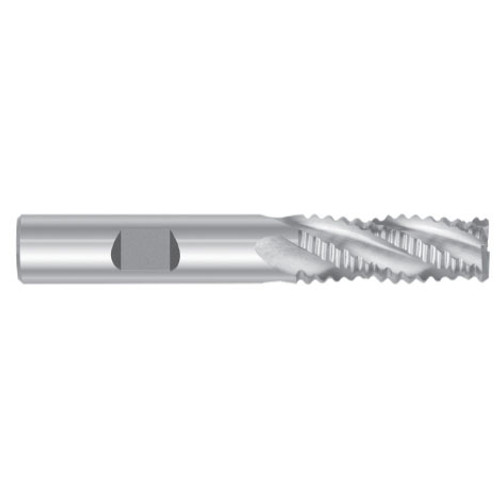 1-1/4" Cut Dia x 3/4" Shank Dia x 1-1/8" Cut Length x 3-5/8" OAL M-7 HSS End Mills, 6 Flute Coarse Pitch Knuckle, Non-Center Cut, Uncoated (Qty. 1)