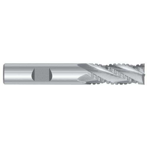 1-1/2" Cut Dia x 1-1/4" Shank Dia x 2" Cut Length x 4-1/2" OAL M-42 Cobalt End Mills, 6 Flute, Roughing & Finishing "Truncated", Non-Center Cut, Uncoated (Qty. 1)