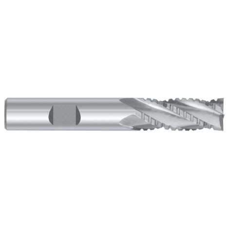 2" Cut Dia x 2" Shank Dia x 2" Cut Length x 5-3/4" OAL M-42 Cobalt End Mills, 8 Flute, Roughing & Finishing "Truncated", Non-Center Cut, Uncoated (Qty. 1)