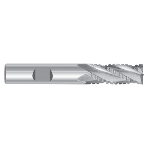 1-1/4" Cut Dia x 1-1/4" Shank Dia x 6" Cut Length x 8-1/2" OAL M-42 Cobalt End Mills, 6 Flute, Roughing & Finishing "Truncated", Non-Center Cut, TiAlN Coated (Qty. 1)