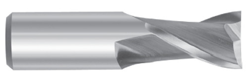 1/2" Cut Dia x 1/2" Shank Dia x 3/4" Cut Length x 2-1/16" OAL M-7 HSS End Mills, 2 Flute Spiral Flute, Center Cut, TiAlN Coated (Qty. 1)