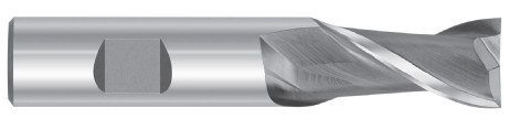 15/16" Cut Dia x 5/8" Shank Dia x 1-1/2" Cut Length x 3-5/8" OAL M-7 HSS End Mills, 2 Flute Center Cut, Uncoated (Qty. 1)