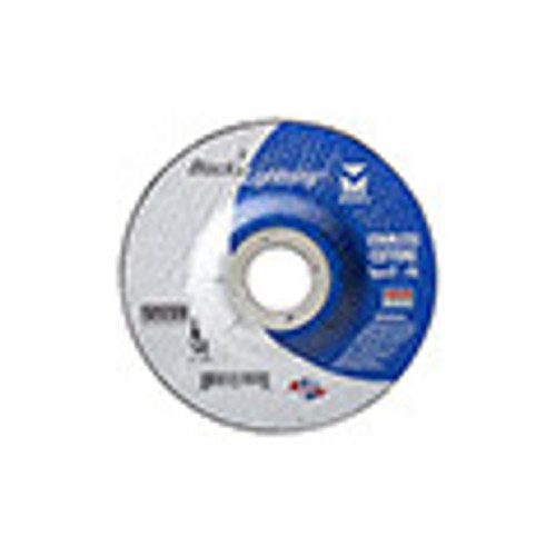 7" x .045 x 5/8" -11 Black Lightning Cut-Off Wheel for Stainless Steel - Type 27 Depressed Center,  Mercer Abrasives 619110  (10/Pkg.)