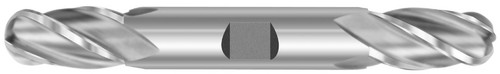 1/4" Cut Dia x 3/8" Shank Dia x 5/8" Cut Length x 3-3/8" OAL M-7 HSS End Mills, 4 Flute, Double End Ball, Uncoated (Qty. 1)