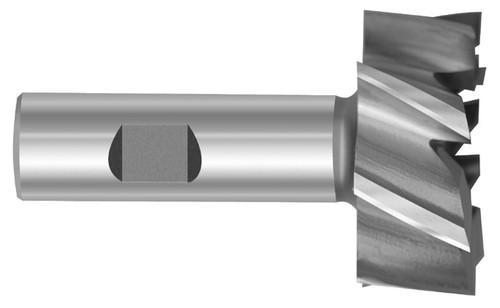 1-1/4" Cut Dia x 1/2" Shank Dia x 3/4" Cut Length x 2-3/4" OAL M-7 HSS Bridgeport End Mills, 6 Flute, Non-Center Cut, TiN Coated (Qty. 1)