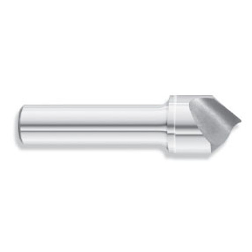 1/2" Body Dia. x 1/4" Shank Dia. x 2" OAL 60 Degree Solid Carbide Countersink, Single Flute (Qty. 1)