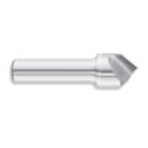 1" Body Dia. x 1/2" Shank Dia. x 3" OAL 90 Degree Solid Carbide Countersink, Single Flute (Qty. 1)