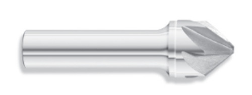 1" Body Dia. x 1/2" Shank Dia. x 3" OAL 60 Degree Solid Carbide Chatterless Countersink, 6 Flute (Qty. 1) 1" Body Dia. x 1/2" Shank Dia. x 3" OAL 60 Degree Solid Carbide Chatterless Countersink, 6 Flute (Qty. 1)