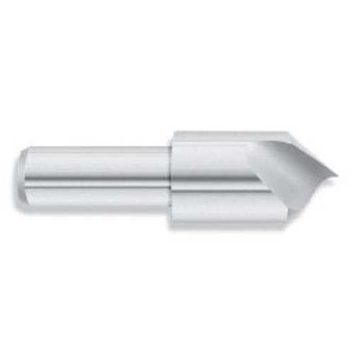 3/4" Body Dia. x 1/2" Shank Dia. x 2-3/4" OAL 60 Degree HSS Chatterless Countersink, Single Flute (Qty. 1)