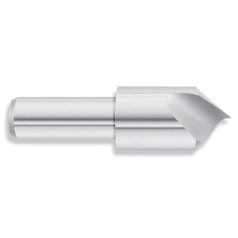 7/8" Body Dia. x 1/2" Shank Dia. x 2-3/4" OAL 60 Degree HSS Chatterless Countersink, Single Flute (Qty. 1)