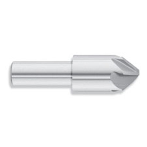 1/4" Body Dia. x 3/16" Shank Dia. x 3/4" Shank Length x 1-1/2" OAL 60 Degree HSS Chatterless Countersink, 6 Flute (Qty. 1)