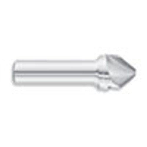 5/16" Body Dia. x 1/4" Shank Dia. x 2-1/2" OAL 82 Degree Solid Carbide Chatterless Countersink, 3 Flute (Qty. 1)