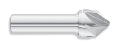 3/16" Body Dia. x 3/16" Shank Dia. x 2" OAL 82 Degree Solid Carbide Chatterless Countersink, 6 Flute (Qty. 1)