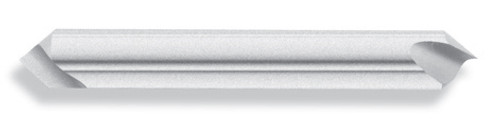 3/16" Body Dia. x 2" OAL 60 Degree HSS Chatterless Countersink, Double End, Single Flute (Qty. 1)