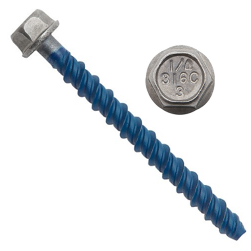 DeWalt 07878-PWR - 1/4" x 5" Wedge-Bolt 316 Stainless Steel Screw Anchor (100/Pkg.)