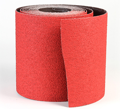 CeraFlame Premium Ceramic Floor Sanding Rolls - 8" x 25 YD, Grit/ Weight: 100X, Mercer Abrasives 464036 (Qty. 1)