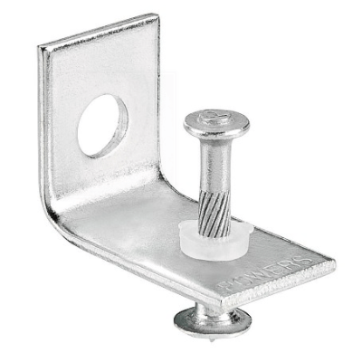 DeWalt - 50213-PWR - 1" 8mm Head Spiral CSI Pin with 90-degree Ceiling Clip (100/Pkg.)