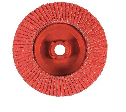 Type 29 Premium Ceramic Trimmable Flap Discs - 4-1/2" x 5/8" - 11, Grit: 80, Mercer Abrasives 349T080 (10/Pkg.)