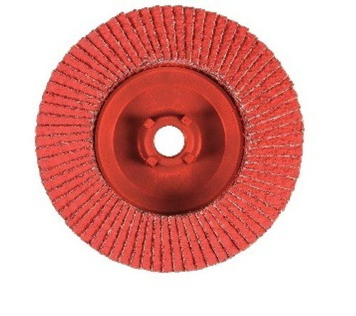 Type 29 Premium Ceramic Trimmable Flap Discs - 4-1/2" x 5/8" - 11, Grit: 80, Mercer Abrasives 349T080 (10/Pkg.) Type 29 Premium Ceramic Trimmable Flap Discs - 4-1/2" x 5/8" - 11, Grit: 80, Mercer Abrasives 349T080 (10/Pkg.)
