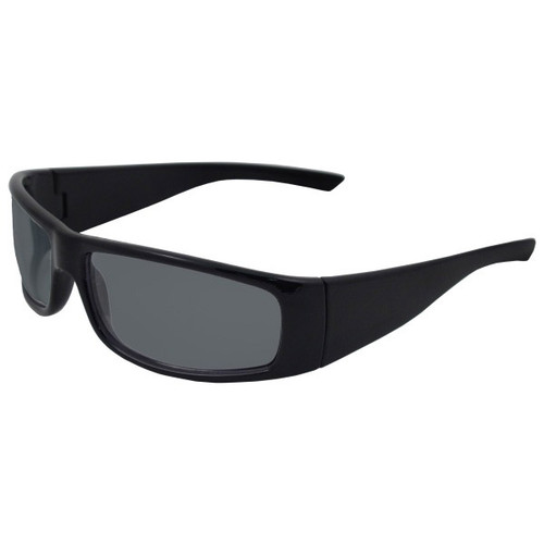 ERB Boas Extreme Safety Glasses, Black Frame/Gray Lens 17921 (12 Pr.)