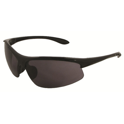 ERB Commandos Safety Glasses, Black Frame/Gray Lens 18610 (12 Pr.)