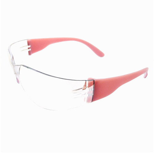 ERB Lucy Ladies I-Protect Safety Glasses, Pink Frame/Clear Anti-Fog Lens 17946 (12 Pr.)