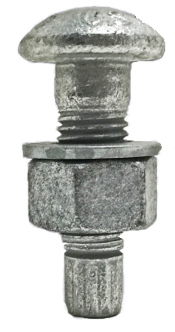 7/8"-9 x 2-1/4" A325 Tension Control Bolt Assembly w/ A563 Heavy Hex Nut & F436 Washer, Mechanical Galvanized, Domestic (USA) (190/Bulk Pkg.)