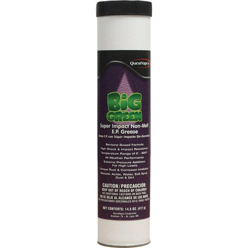 Big Green Super Impact Non-Melt E.P. Grease, 14.5 oz cartridges., 10/Case Big Green Super Impact Non-Melt E.P. Grease, 14.5 oz cartridges., 10/Case
