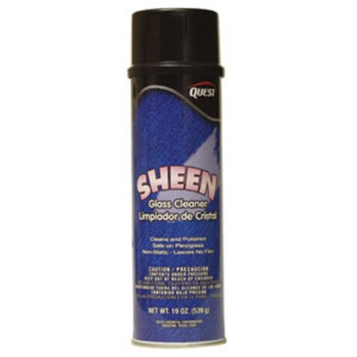Sheen Glass Cleaner, 19 oz Aerosol, 12/Case