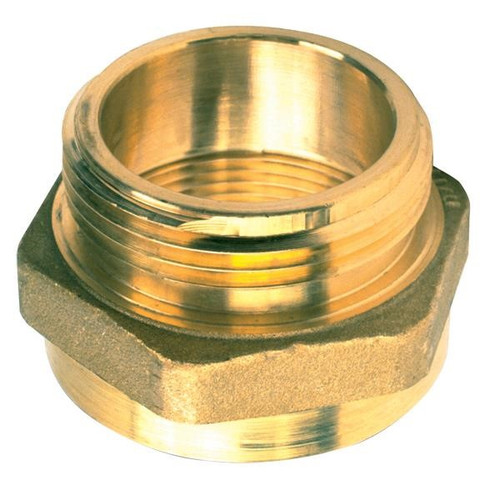 Hex Adapter, 2 1/2" NST(F) x 2 1/2" NPT(M)