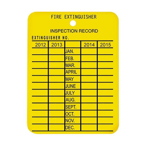 Plastic Inspection Tag (One Year Only)