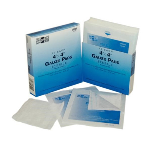 Gauze Pads, 4" x 4" (10/Box)