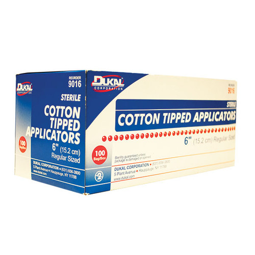 Cotton-Tip Applicators, 6" (200/Box)