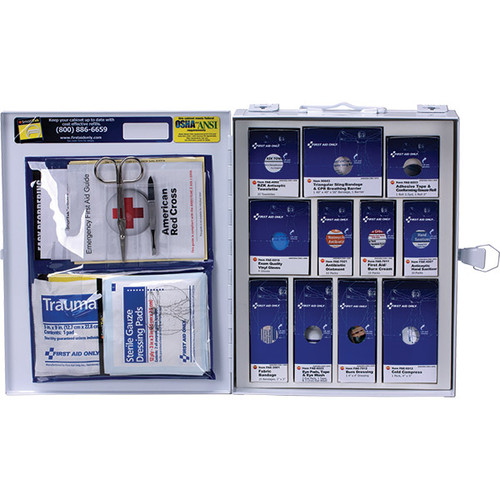 25-Person, 94-Pc ANSI A Medium SmartCompliance First Aid Cabinet w/o Medication, Metal