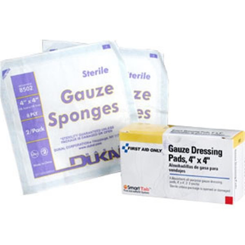 Gauze Pads, 4" x 4", 4/Box