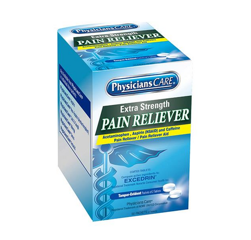 Extra-Strength Pain Reliever, 2 Pkg/50 ea