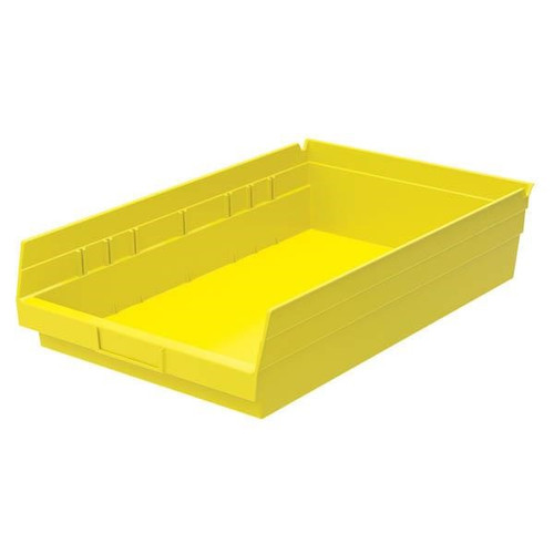 Shelf Bins, 17 7/8"L x 4"H x 6 5/8"W, Yellow